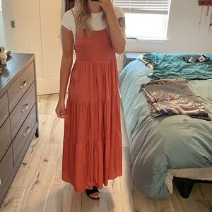 Stillwater the brand memz maxi dress in terracotta